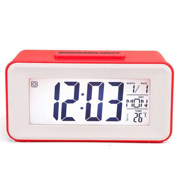 Desk Digital Clock Table Electronic Clock Sound Control Backlight 12/24 Alarm Clock Ringtones Bedrooms Bedside Kids Home Decor