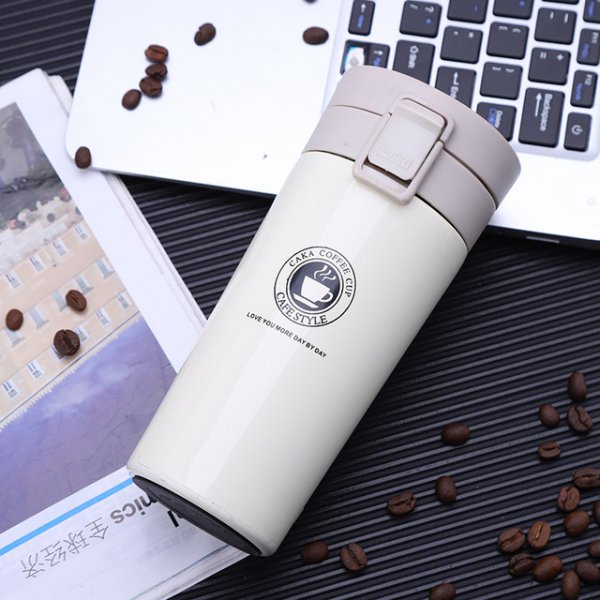 380ml Double Stainless Steel 304 Coffee Mug Leak-Proof Thermos Mug Travel Thermal Cup Thermosmug Water Bottle For Gifts